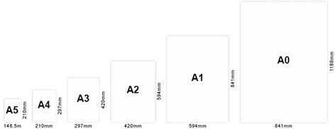 Copy Paper Size Chart: A Visual Reference of Charts | Chart Master