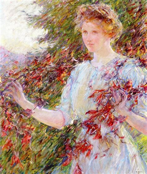 Robert Lewis Reid In The Garden Catherine La Rose The