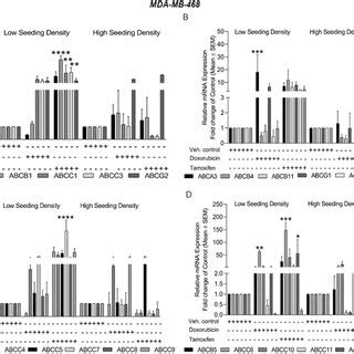 Drug Induced Cell Density Dependent Differential Expression Of ABC