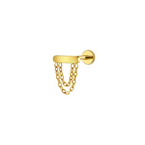 Chain Reaction Flat Back Stud – Get Pierced Co.