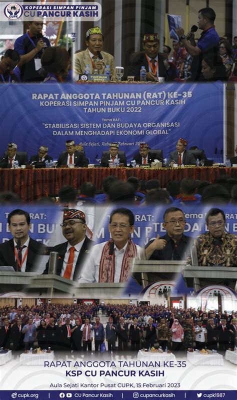 Rapat Anggota Tahunan KSP CU Pancur Kasih Tahun Buku 2022