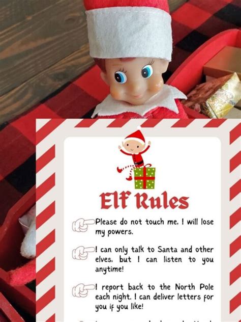 Free Elf On The Shelf Rules Printable 4 Versions Leap Of Faith