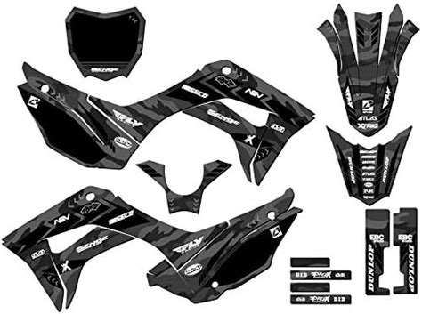 Amazon 2019 2022 CRF 110 APACHE Grey Senge Graphics Complete Kit