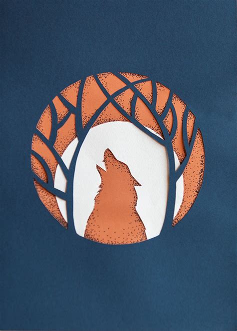 Paper cut animals on Behance