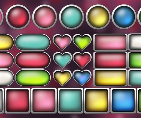 ArtStation - Lovely Pink UI and Icons | Game Assets