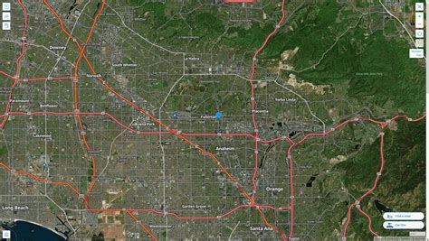 Fullerton, California Map