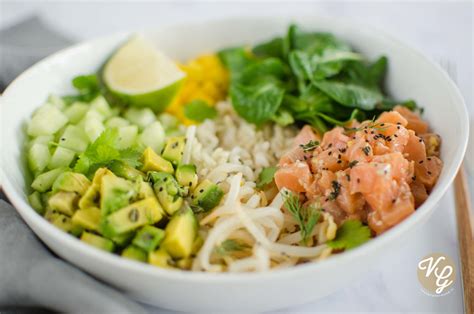 Pok Au Saumon Mangue Et Avocat Ig Bas Voyage Gourmand