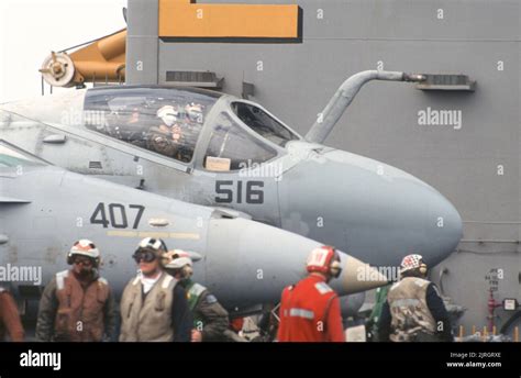 Pilots in the cockpit of their Grumman A-6 Intruder Stock Photo - Alamy