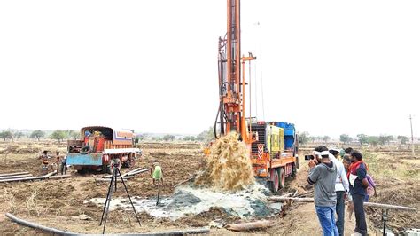 Borewell Drilling 100 में 5 Hp का मोटर Coconut Water Checking Method