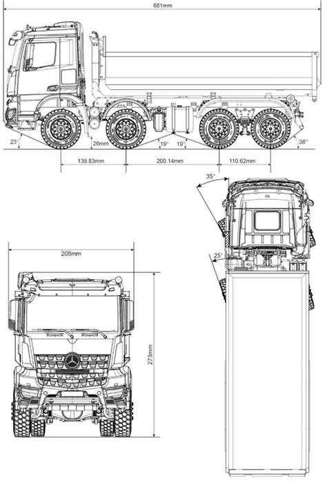 Amewi Mercedes Benz Arocs Hydraulik Abrollkipper Instruction Manual