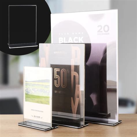 A4 A5 A6 Transparent Acrylic Display Stand For Wedding Home Party