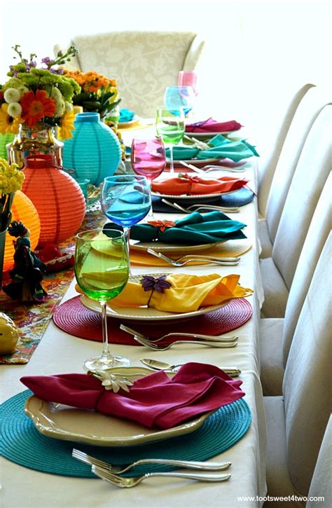 Decorating The Table For A Cinco De Mayo Celebration Toot Sweet 4 Two