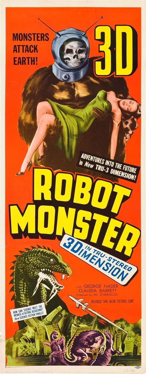 Robot Monster 1953 Classic Sci Fi Movies Classic Movie Posters Science Fiction Movie