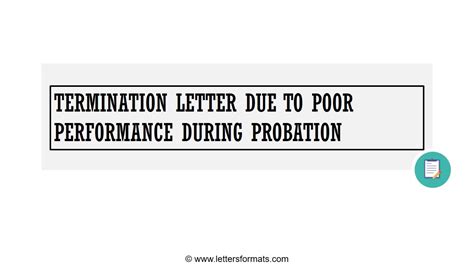 How To Write A Termination Letter Due To Poor Performance During