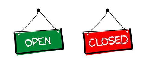 Cartoon Closed Sign