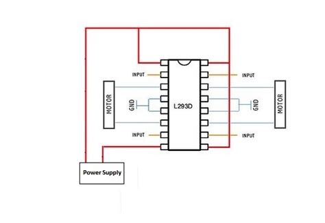 L293d Circuit Diagram Motor Driver