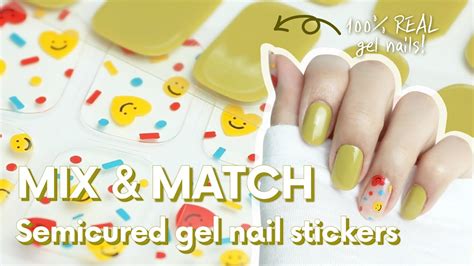 How I Made My Own Design Of Gel Nail Stickers Mix And Match Ohora