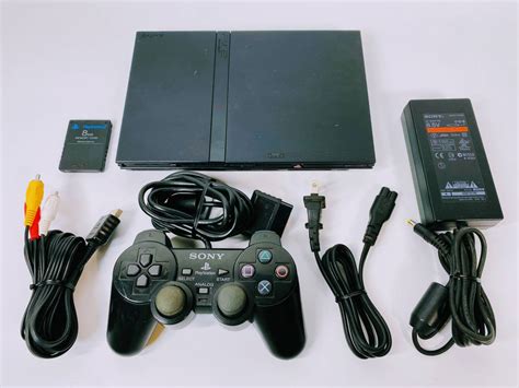 1円 PlayStation2 SCPH 70000CB チャコールブラック 本体 薄型 すぐ遊べるセット ソニー SONY プレイ