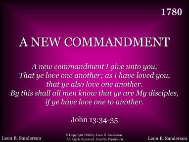 A NEW COMMANDMENT | R. J. Stevens Music