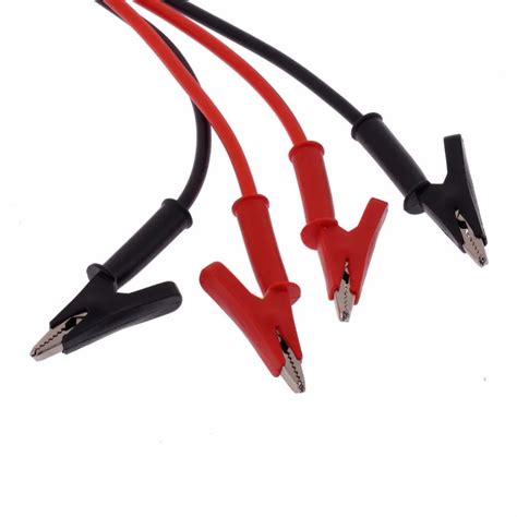 High Voltage Alligator Clips Electrical Diy Test Leads Alligator Double