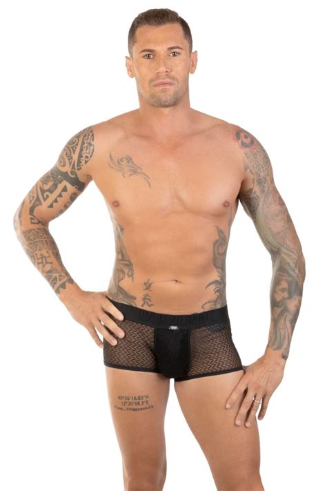 Mm Dessous EROS VENEZIANI Herren Pant Push Up 7434 Schwarz