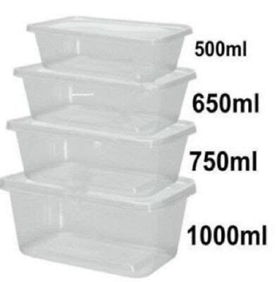 Clear Plastic Containers Tubs With Lids Microwave Food Safe