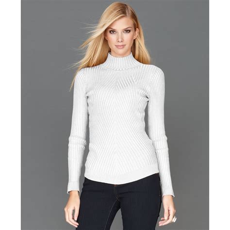 Lyst Inc International Concepts Longsleeve Mock Turtleneck Ribbed