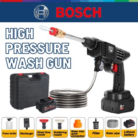 Bosch Portable Cordless High Pressure Car Washer Spray Gun W V