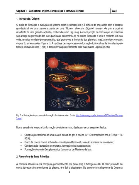 Capitulo Ii Atmosfera Composicao Origem E Estrutura Vertical Pdf Atmosfera Da Terra