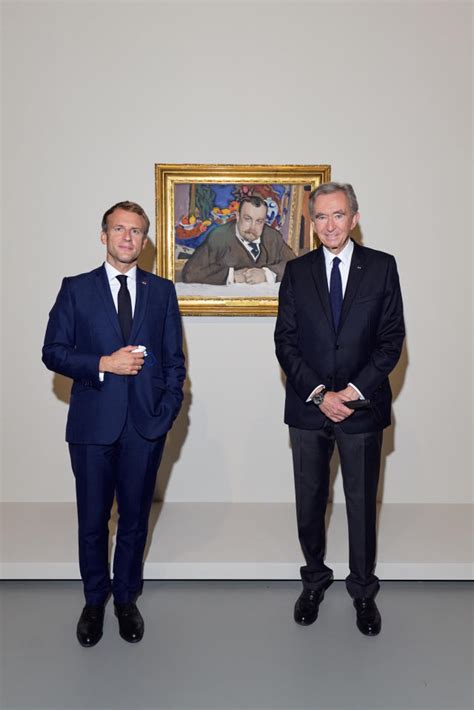 French President Previews Bernard Arnault’s Latest Blockbuster Art Show