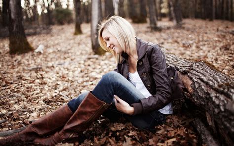 Fondos De Pantalla Luz De Sol Bosque Hojas Gente Mujer Modelo