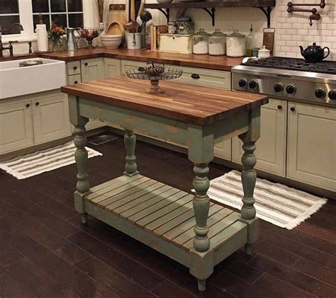 Farmhouse Butcherblock Kitchen Island Etsy New Kitchen Cabinets