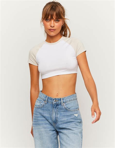 Cropped T Shirt TALLY WEiJL Deutschland