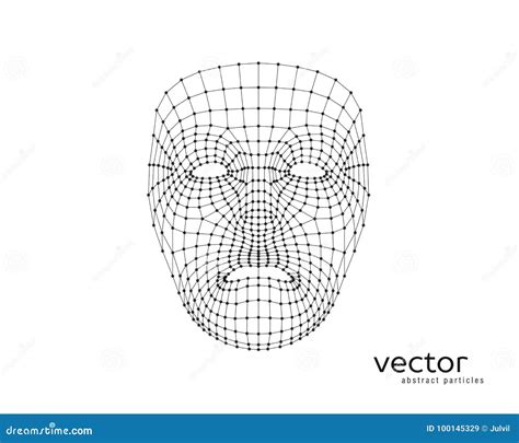 Abstract Vector Illustration of Human Face. Stock Vector - Illustration ...