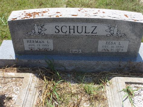 Herman L Schulz Find A Grave Memorial