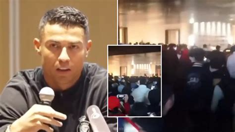 Chinese Fans Storm Hotel After Finding Out Cristiano Ronaldo Wont Play