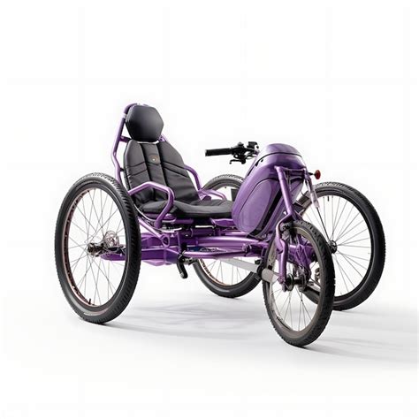 Isolado De Ice Trike Liberty Bike Cycle Triciclo Reclinado Tipo Roxo Em