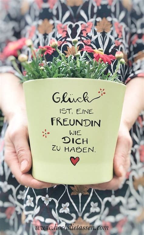 Blumentopf F R Freundin Freundin Geschenk Gl Ck Ist Eine Freundin Wie