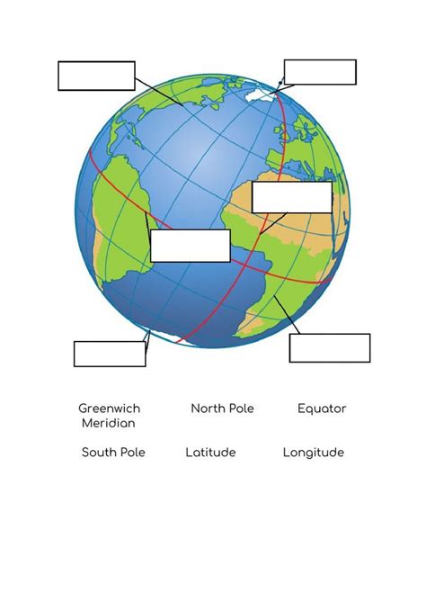 Globe Interactive Worksheet Worksheets Holiday Assignment Online