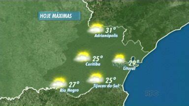 Bom Dia Paraná Previsão de tempo encoberto e chuva para Curitiba e