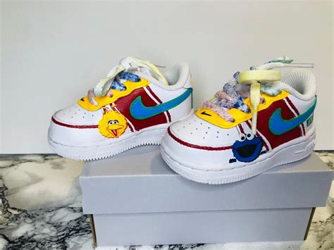 Elmo Shoes Elmo Sneakers Elmo Nike Elmo Airforce Ones - Etsy