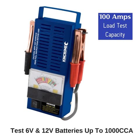 Kincrome Car Battery Load Tester 6 Or 12v 100a Volt Meter Analyzer Heavy Duty Au 9312753030854