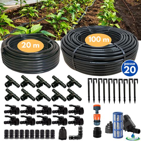 Acquaverde Kit Irrigazione A Goccia Completo Ala Gocciolante Passo