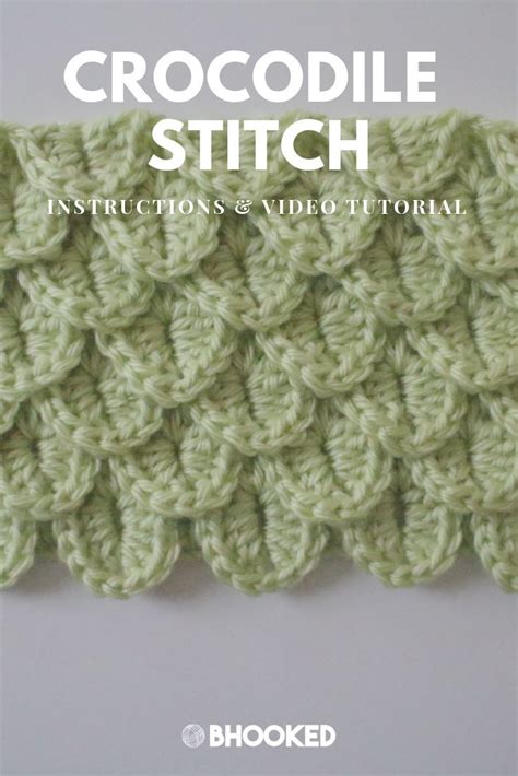 How To Crochet The Crocodile Stitch Video Tutorial Artofit