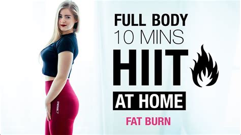 Fat Burn Hiit At Home Full Body Intense Routine Youtube