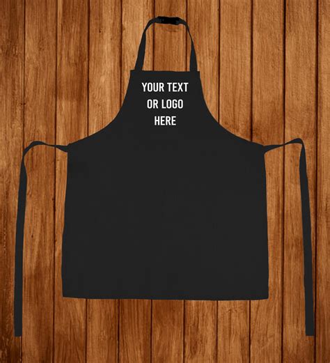 Custom Personalised Apron Any Design Text Or Logo Vinyl Etsy Uk