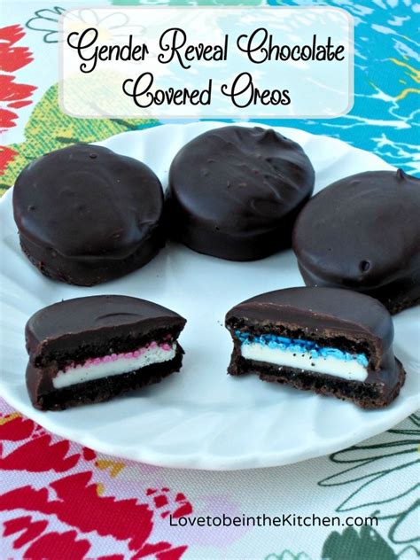 Gender Reveal Chocolate Covered Oreos Love To Be In The Kitchen