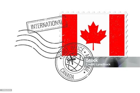 Canada Grunge Postage Stamp Vintage Postcard Vector Illustration With ...