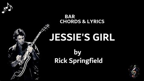 Jessies Girl by Rick Springfield - Guitar Chords and Lyrics - Normal ...