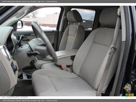 Khaki Interior Front Seat for the 2006 Mitsubishi Raider DuroCross ...